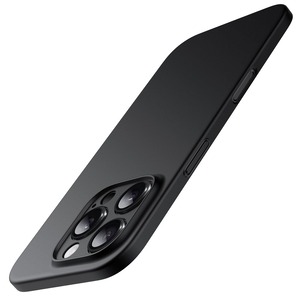 【特価処分】JETech 薄型 iPhone 16 Pro 6.3 インチ用 ケース カメラレンズ全面保護 軽量 マット仕上げ PPハードミニマリストカバー (ブラック)