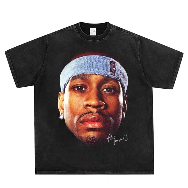 【トップス】 ALLEN IVERSON 上質なコットン半袖Tシャツ2304111040Y