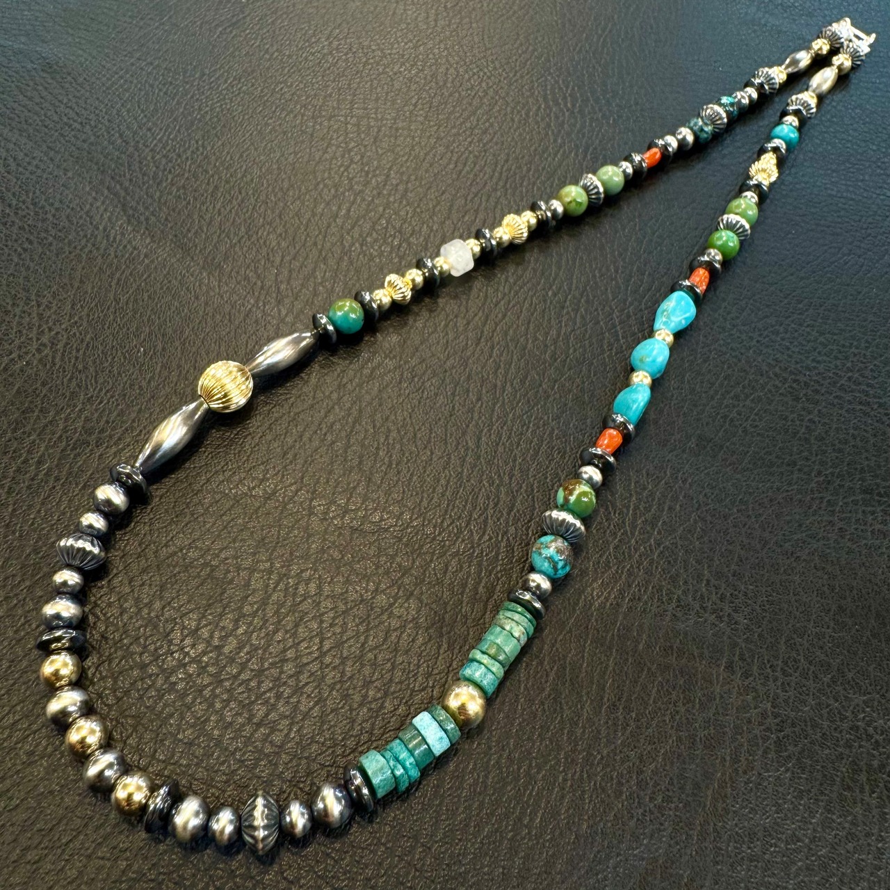 ブライト（Bright）ネックレス（Wave Turquoise）50cm - 1