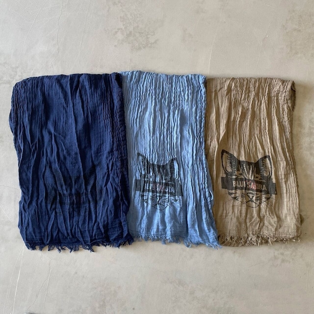 TCB×BLUE SAKURA Collaboration VIYELLA STOLE "CAT"