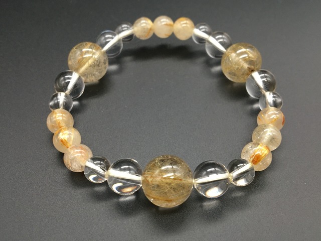 【ブレスレット】ルチルクォーツ(商品番号rc12-2)