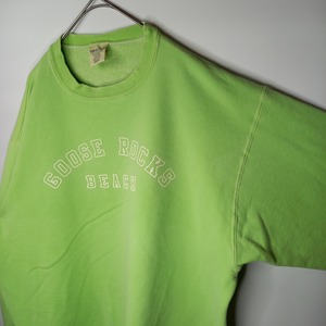 アメリカ製　クルーネック　スウェット　プリント　トレーナー　カレッジ　M