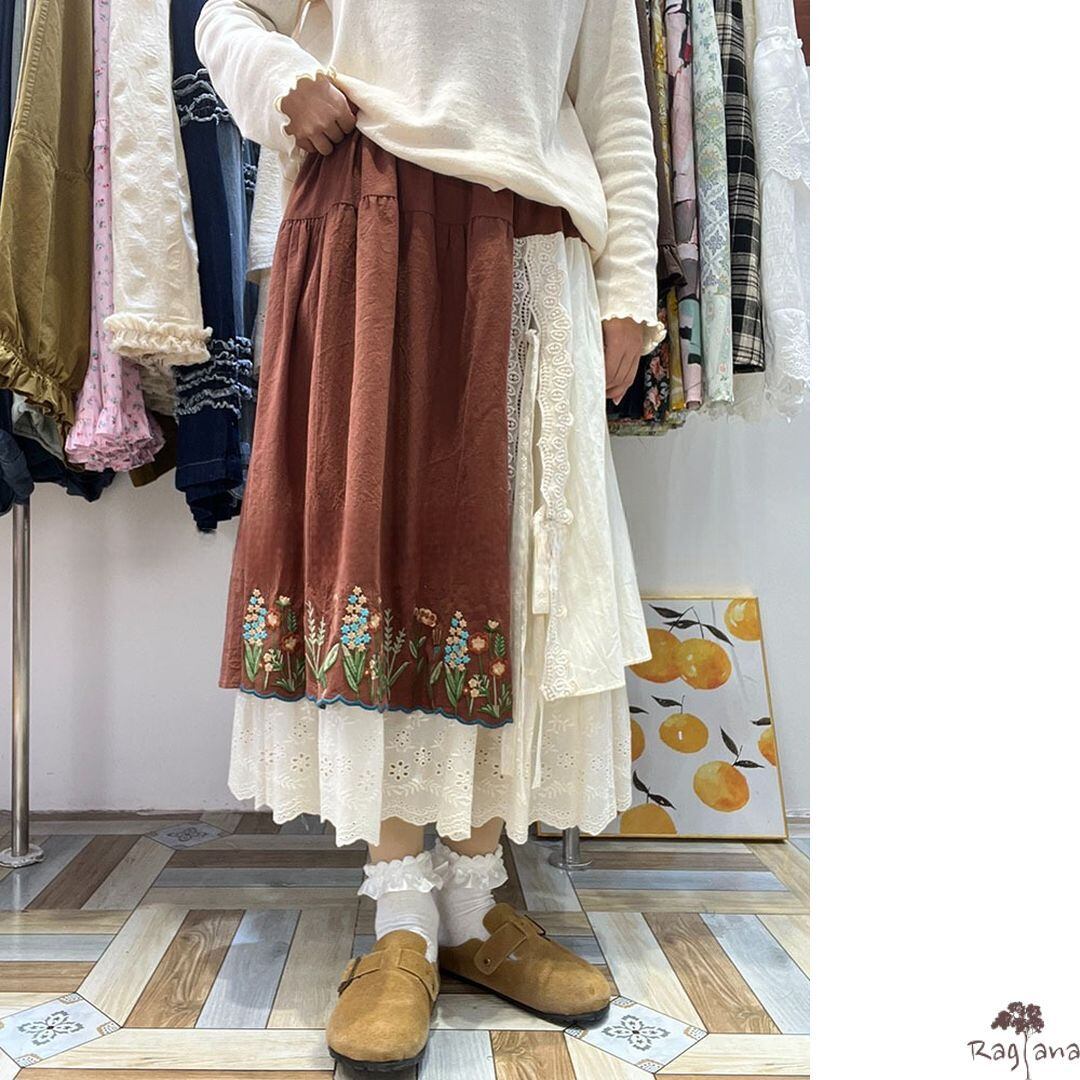 anuans アシンメトリーレイヤードスカート 本日限定値下げ