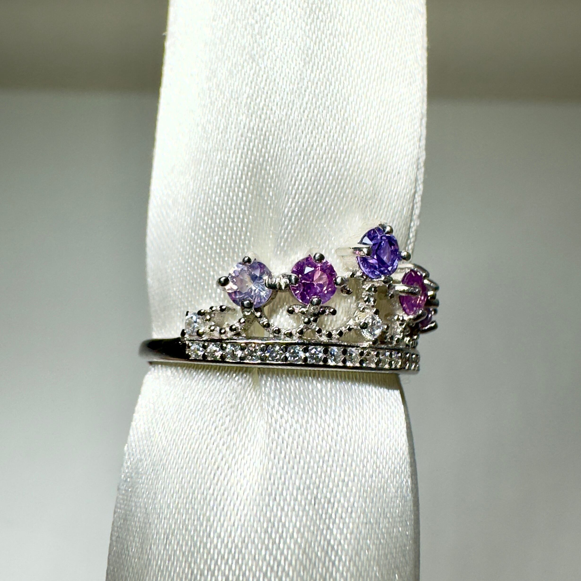 Princess Tiara Ring♦︎非加熱サファイア♦︎