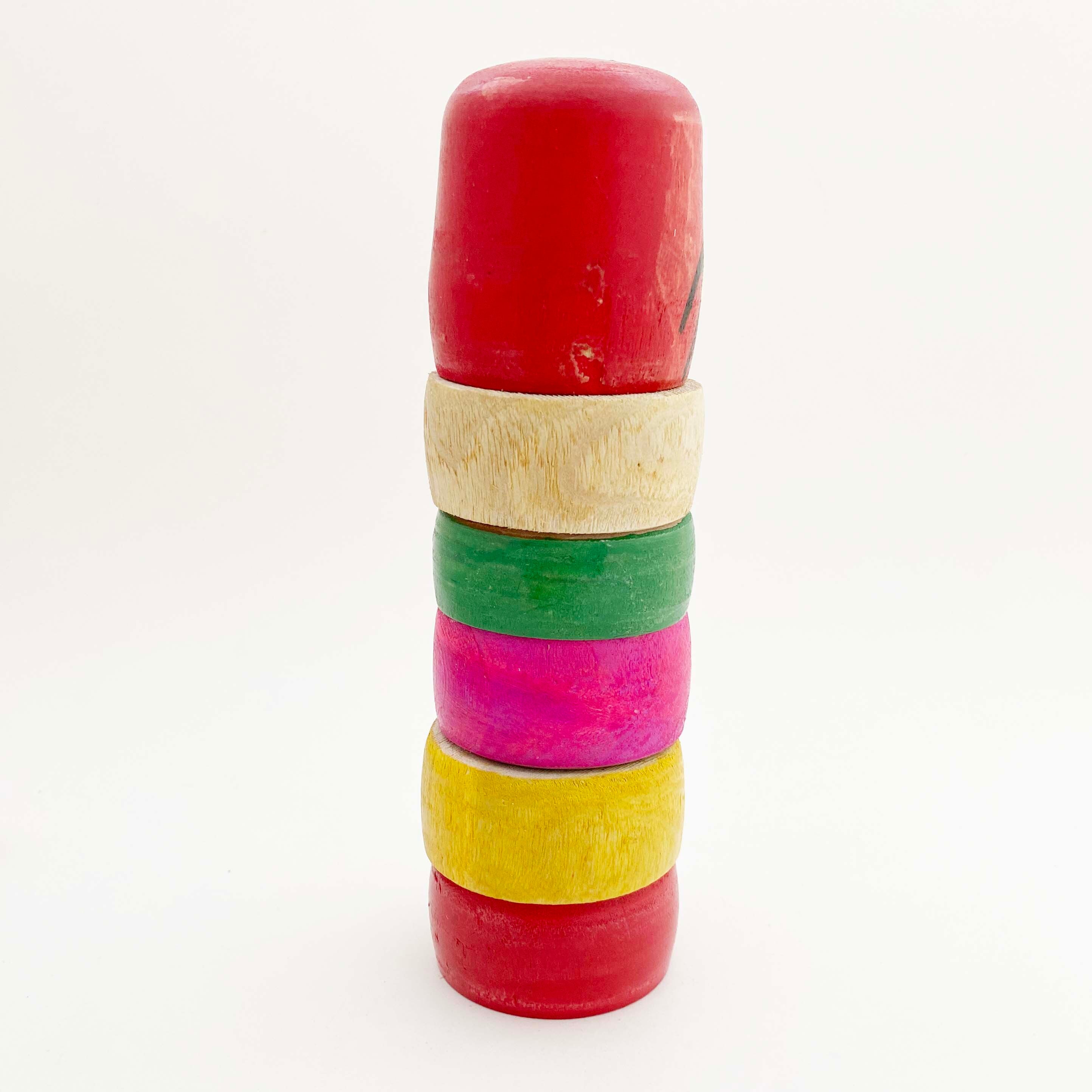 はりまや木地玩具「ダルマ落とし」