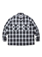 T/W Open Collar L/S Shirt - Ombre Check -