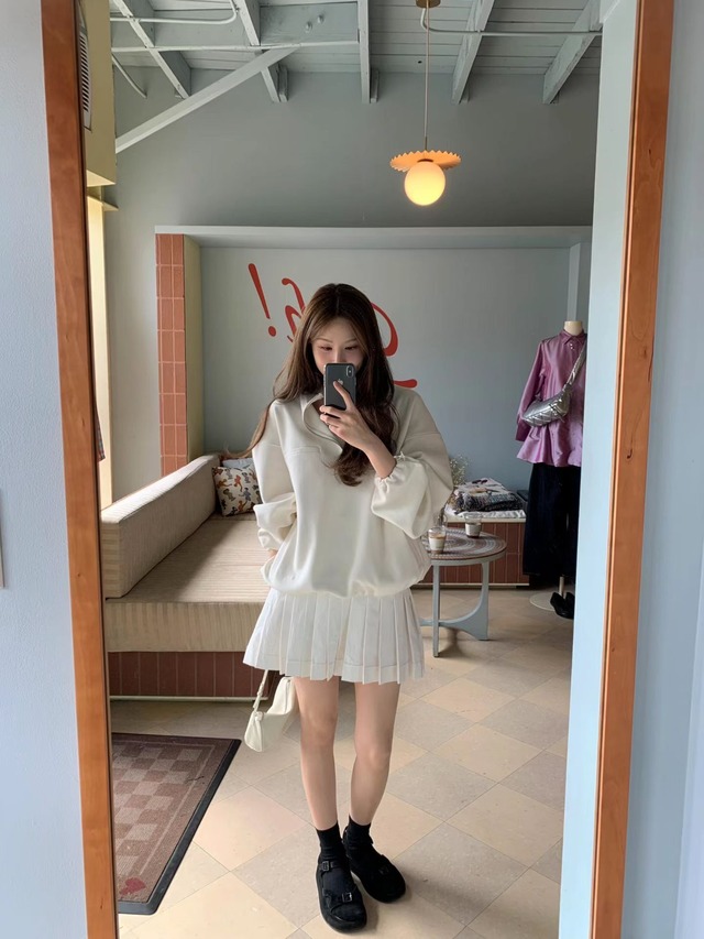 (OUNCE)  mini pleats skirt