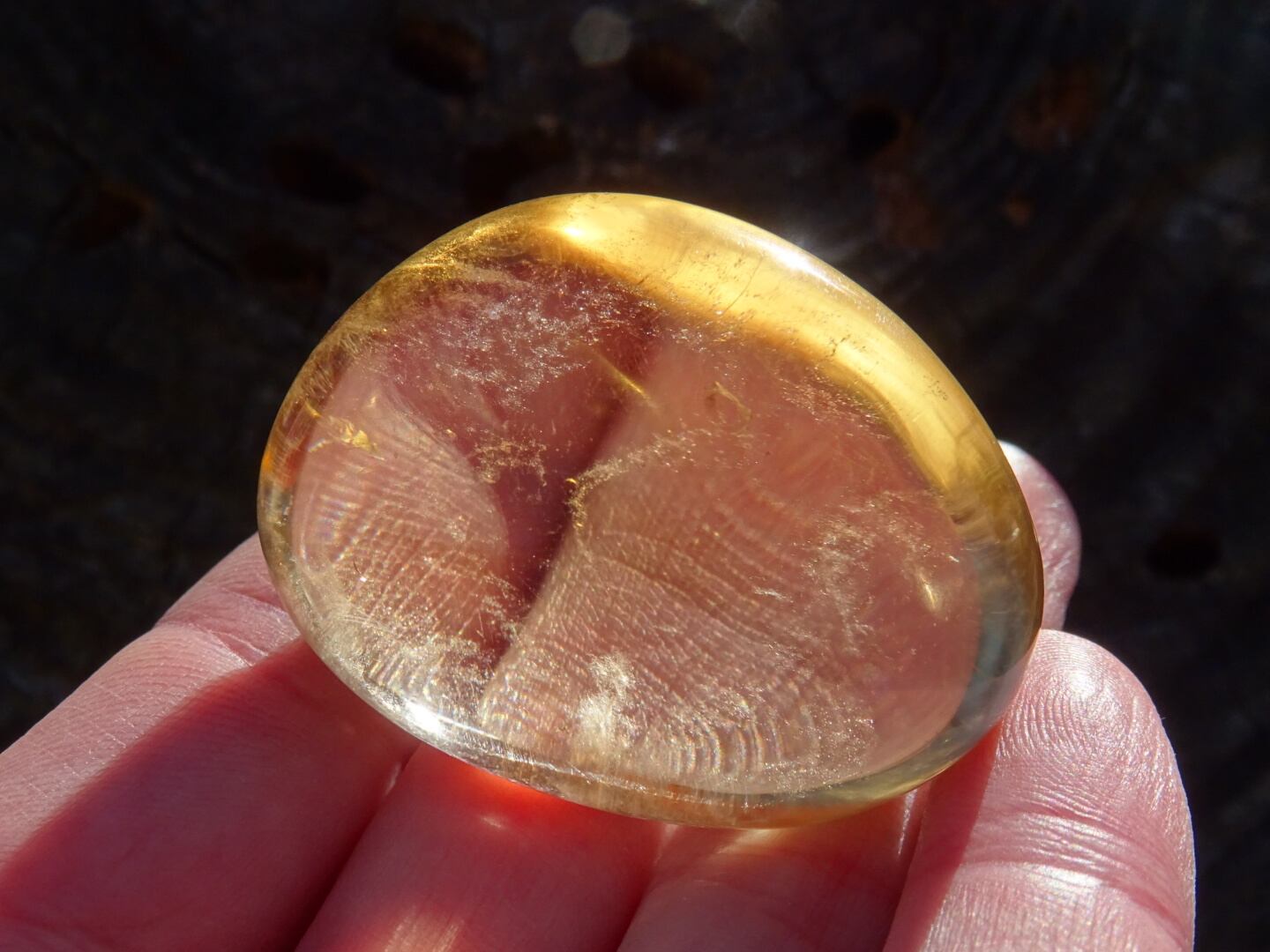 天然シトリンタンブル