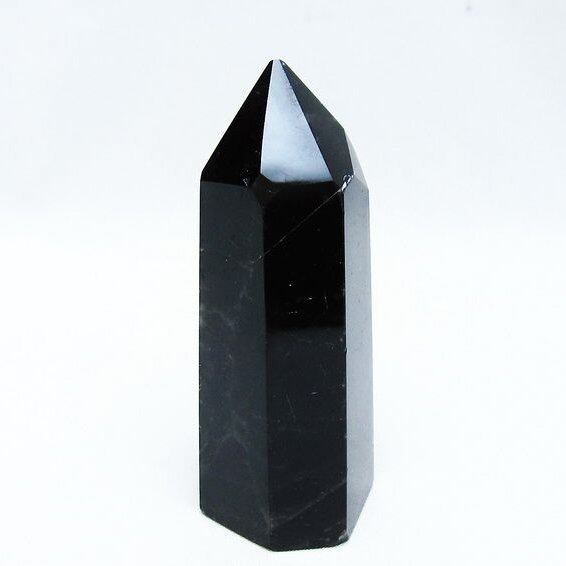 モリオン ポイント 黒水晶 六角柱 142-10752