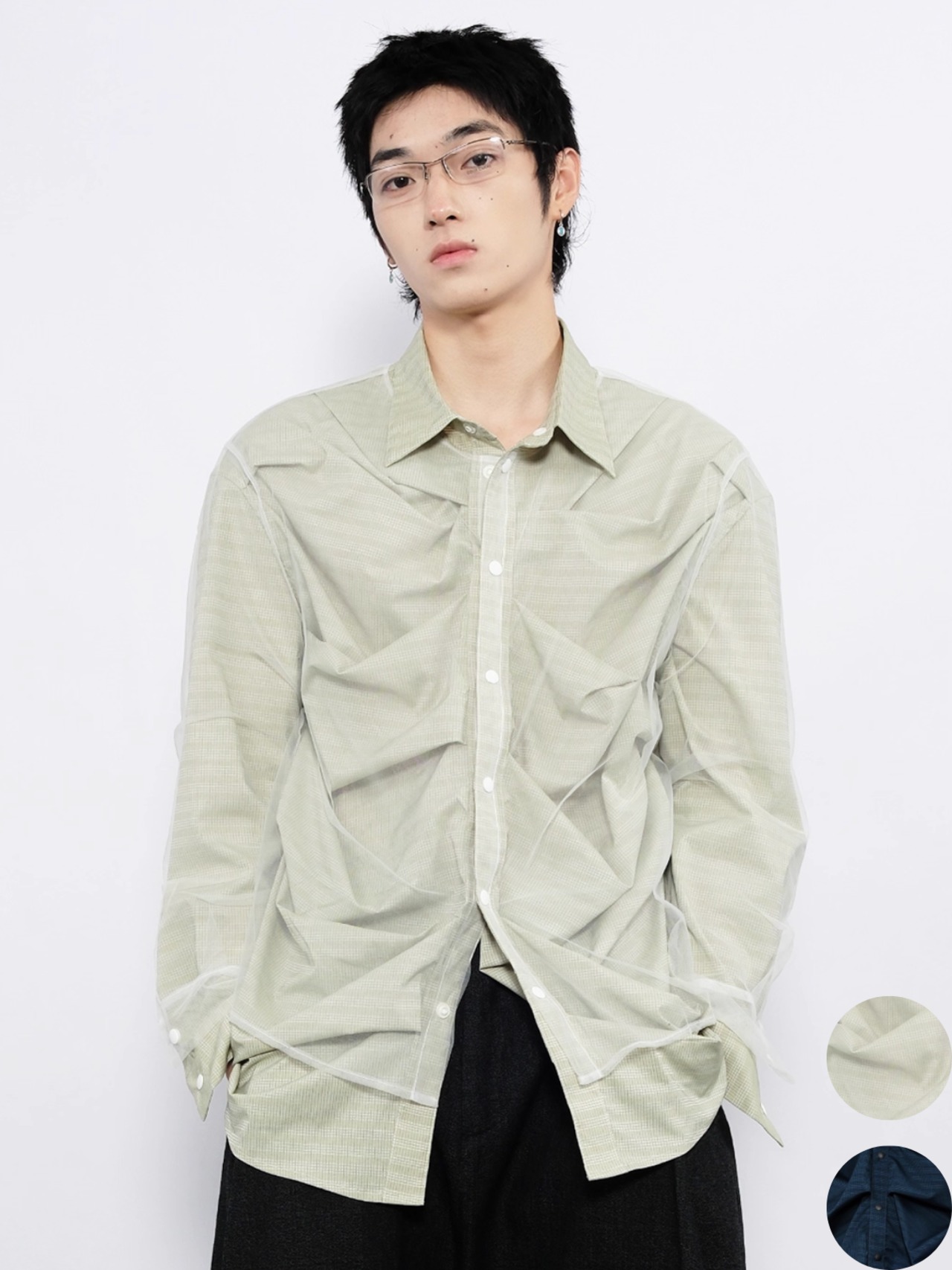 7440 37 1  A-Line Double Layer Shirt