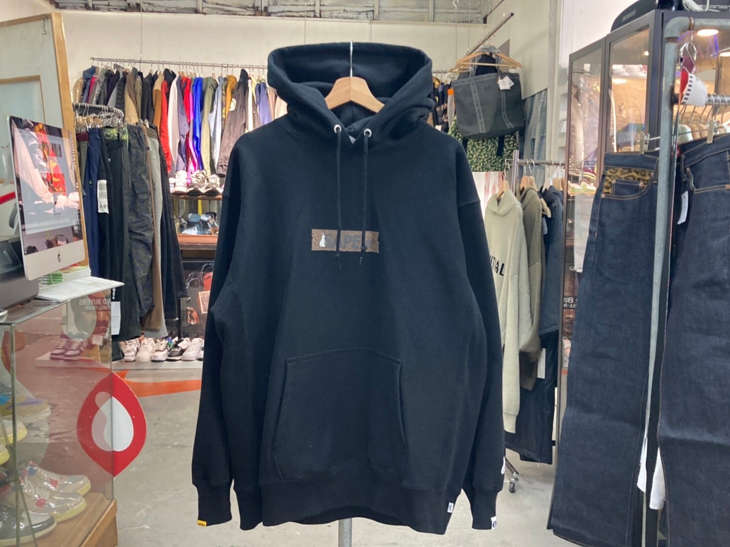 SAPEur × FR2 SMOKING KILLS HEAD HOODIE XL BLACK 05166 | BRAND 