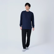 Relaxing Mesh リカバリーロングスリーブ <ネイビー>