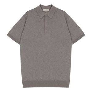 ★定価101,200円・新品未使用★ジョンスメドレー ZANDER ザンダー 至高のシルク×カシミヤ ニットポロシャツ オイスター Sサイズ