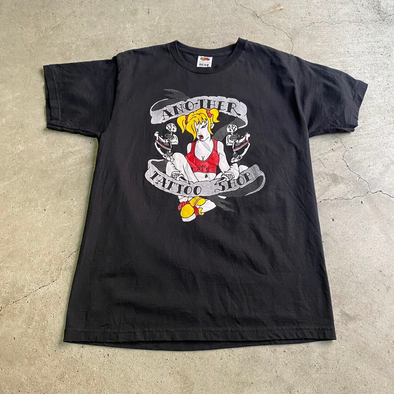 ANOTHER タトゥー TATTOO SHOP 企業 アドバタイジング プリントTシャツ 