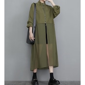 シースルー オーバーサイズ ロングジャケット 00206