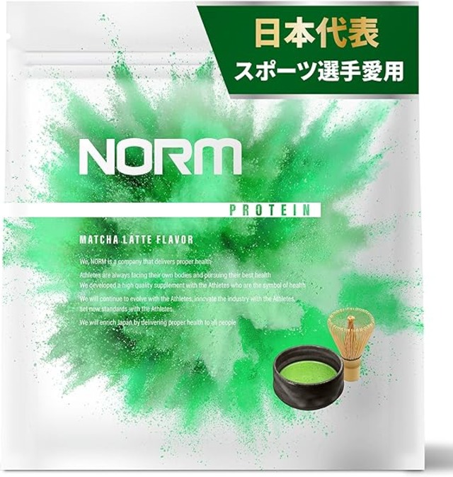 NORM ノーム ホエイ プロテイン 人工甘味料不使用 抹茶ラテ 1kg 国内 