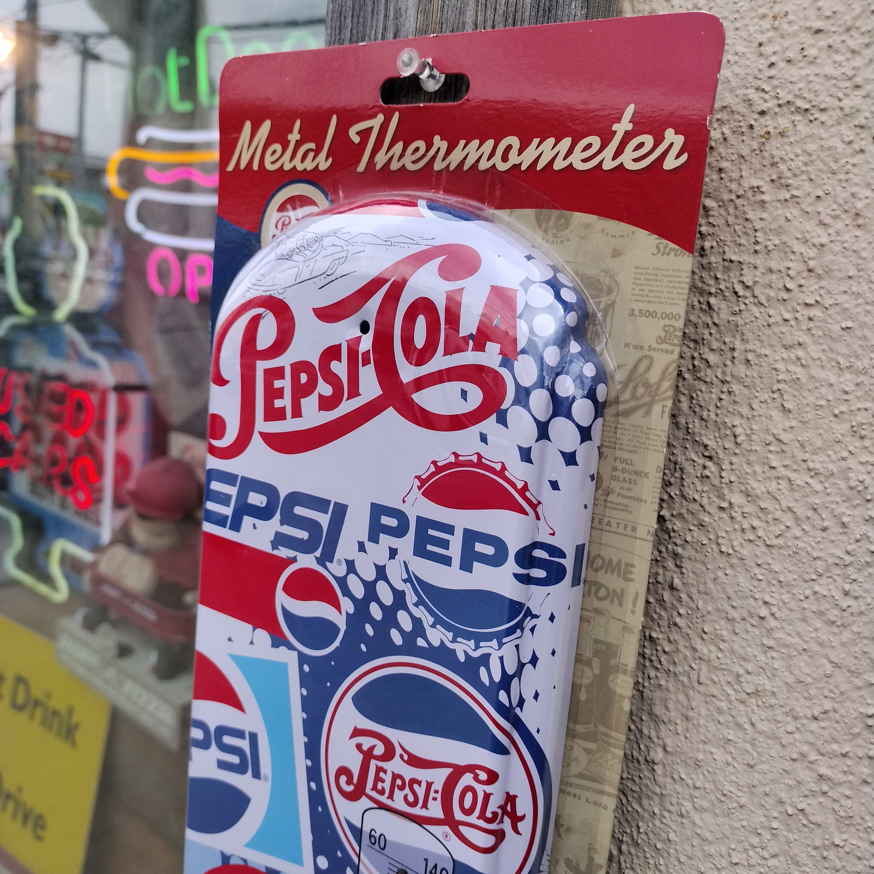 ビッグサイズ USアドバタイジング サーモメーター/pepsi ペプシコーラ