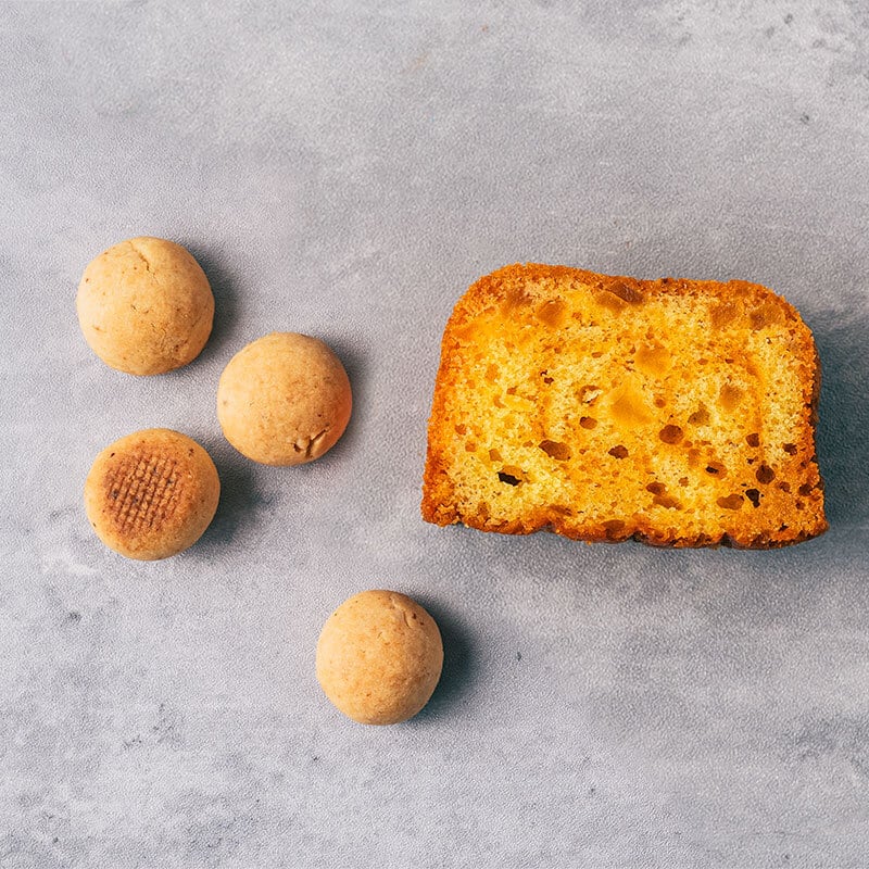 柏寿みそのコロコロクッキー&キャラメルリンゴの味噌パウンド6個セット(2種×3個)