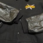 90s SKI-DOO ウール×本革 スタジャン バックリフレクター