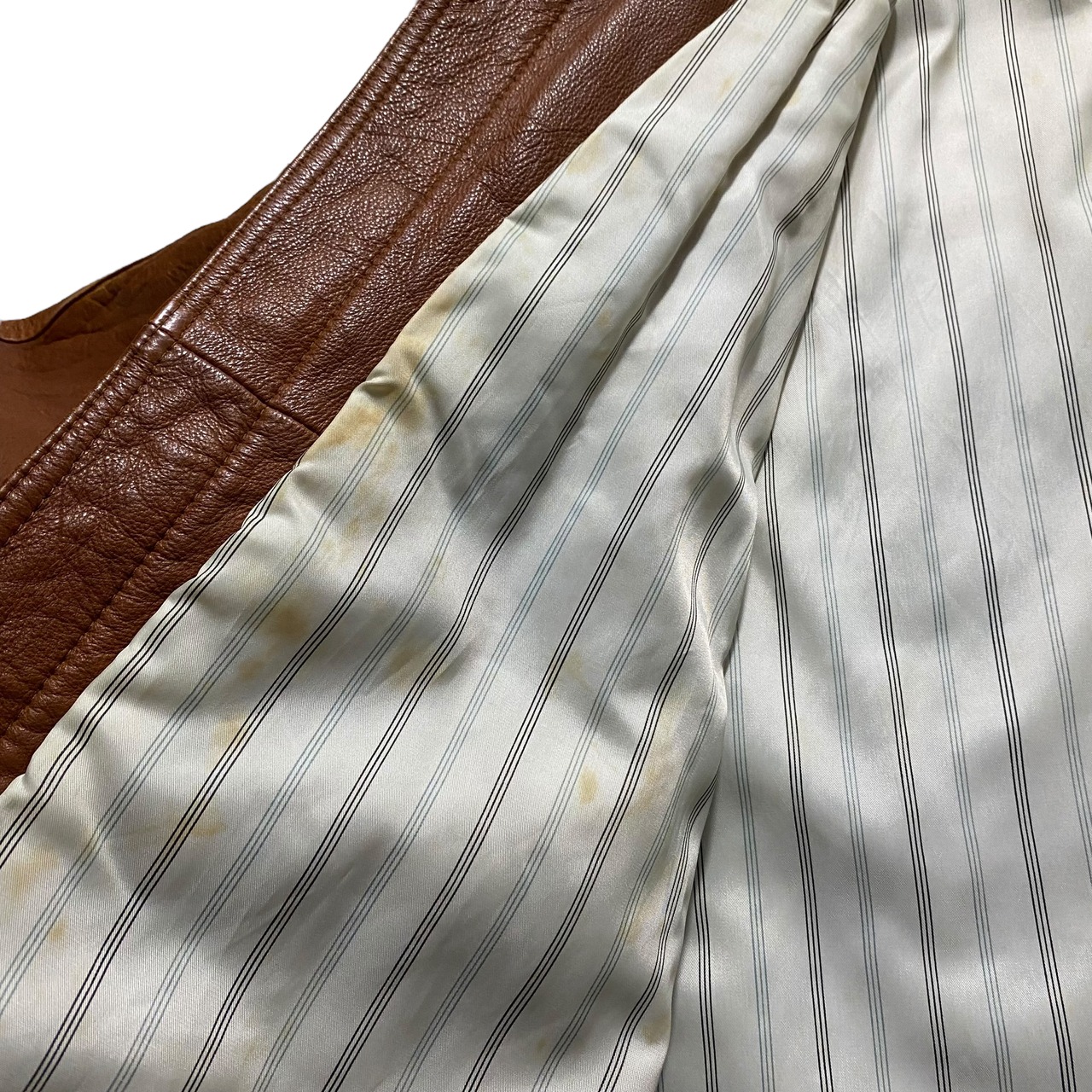 vintage VALENTINO switching leather blouson