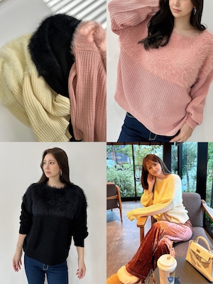 もちふわシャギーニット¥5,900+tax