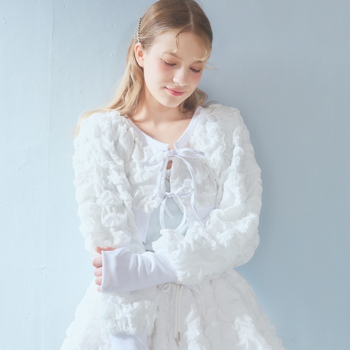 S/S パフスリーブカーディガン | lilLilly official webstore
