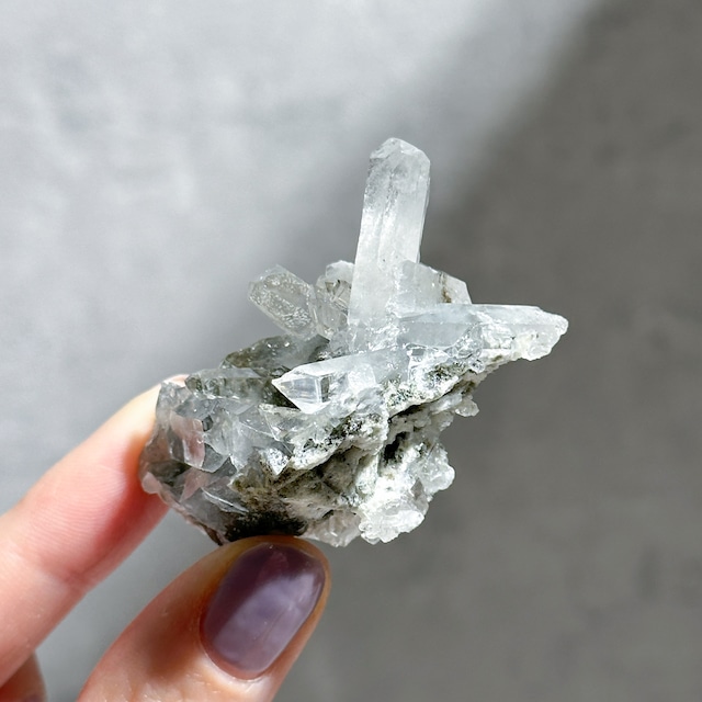 ゼッカ産クローライトインクリアクォーツ32◇ Chlorite in Clear Quartz From Zeca de Souza ◇天然石・鉱物・パワーストーン