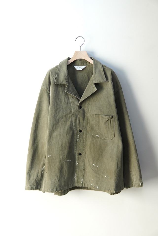 ANCELLM /  HERRINGBONE WORK SHIRT /  ANC-SH114-A