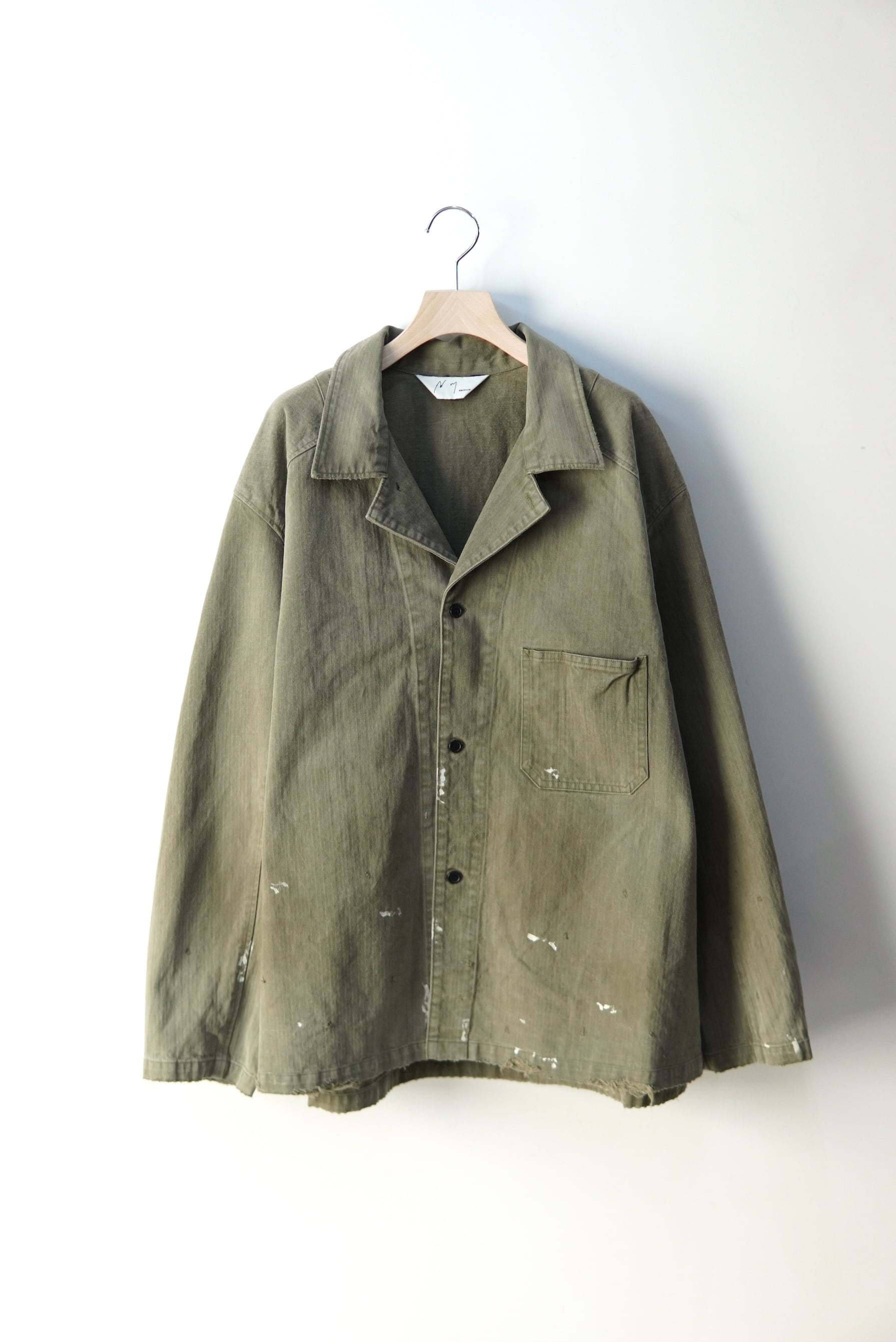 ANCELLM / HERRINGBONE WORK SHIRT / ANC-SH114-A