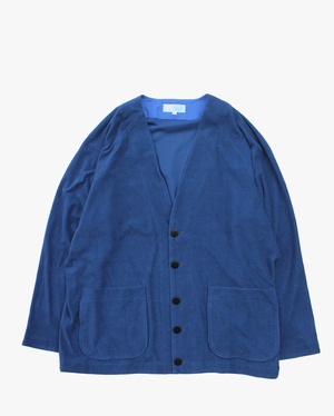 EACHTIME. PILE CARDIGAN TRUE BLUE