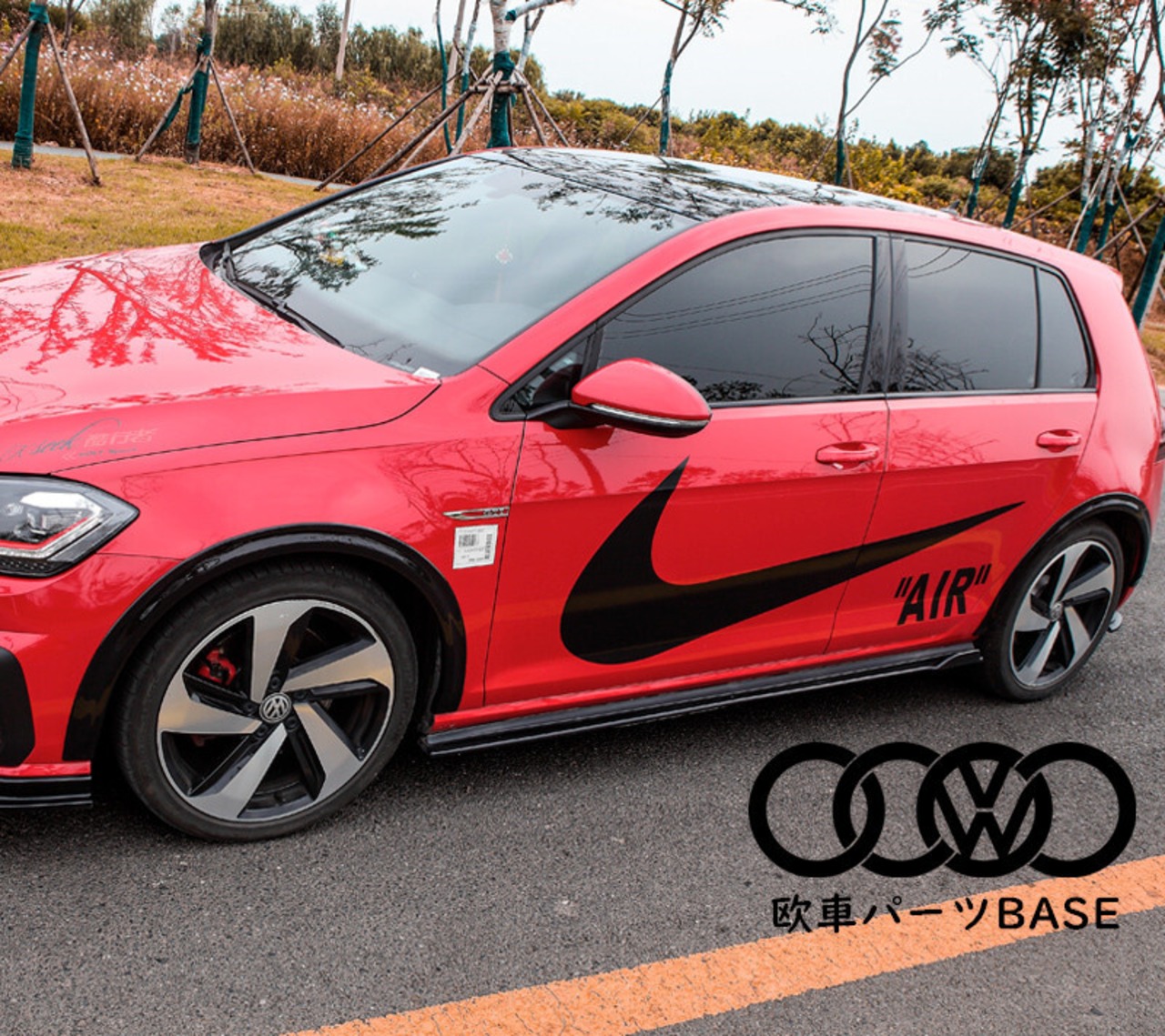 VW ゴルフ7/7.5 オーバー フェンダー トリム ホイール フェンダー  