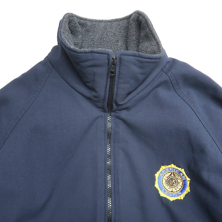 古着 USA製 King Louie American Legion 裏地フリース ジップアップ