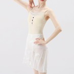 ギャザーデコルテ キャミソールレオタード L1209