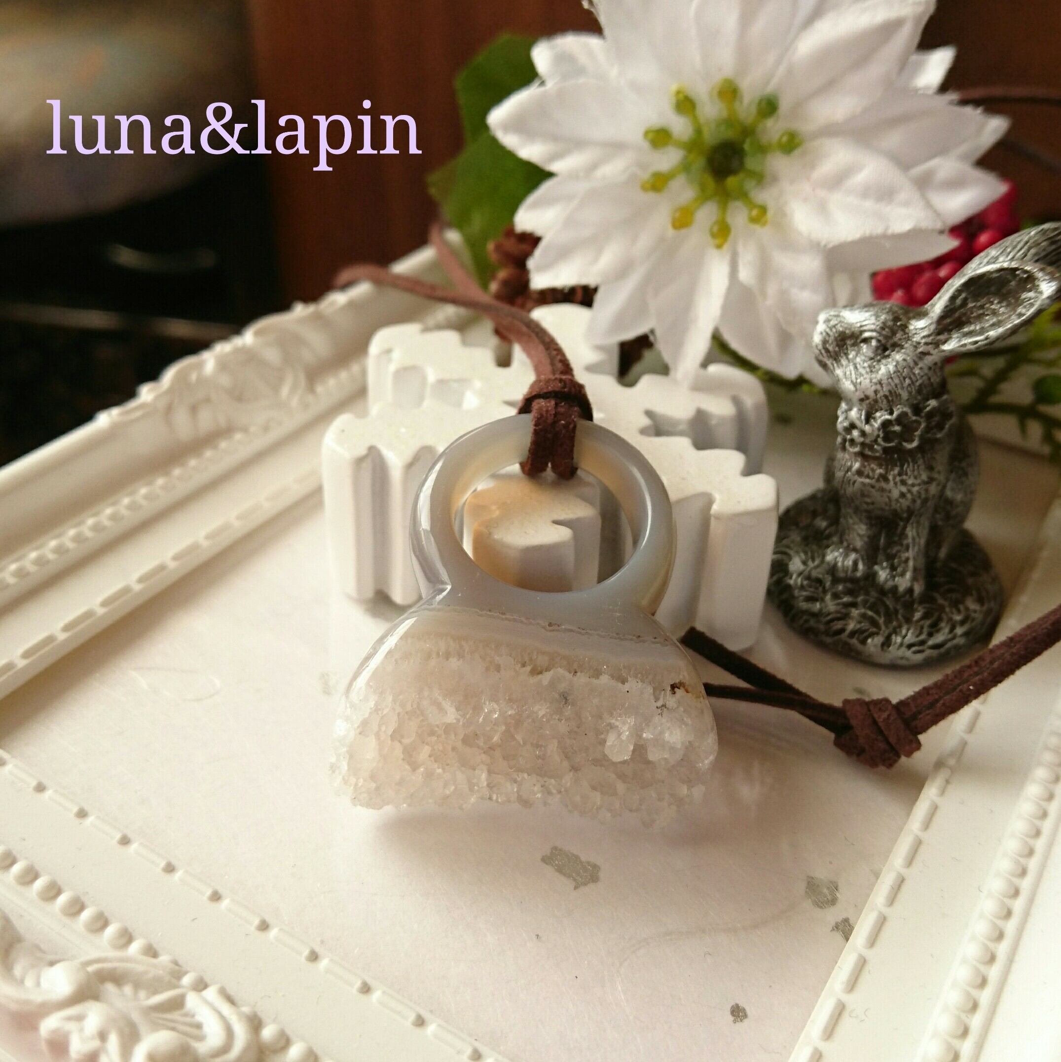 龍眼天珠とMIXルチルのブレスレット | luna&lapin