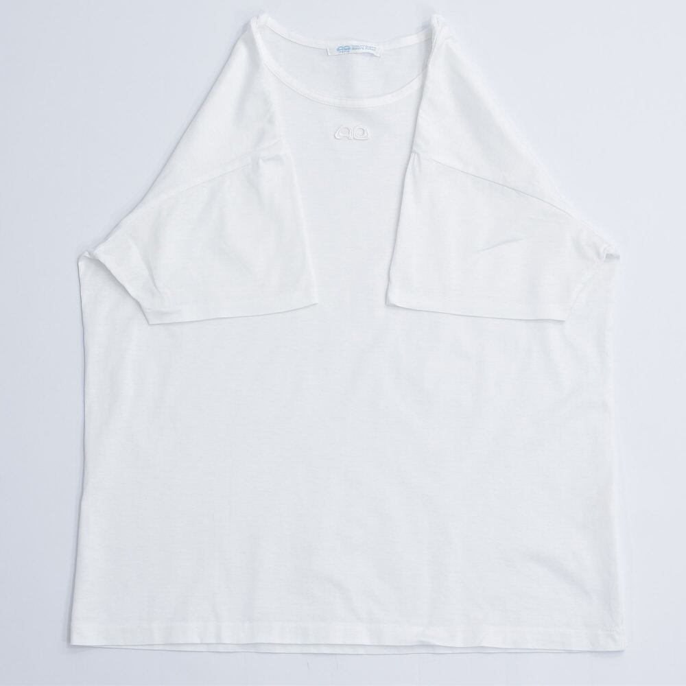 80～90s Courreges クレージュ ACロゴ 刺繍 デザイン Tシャツ