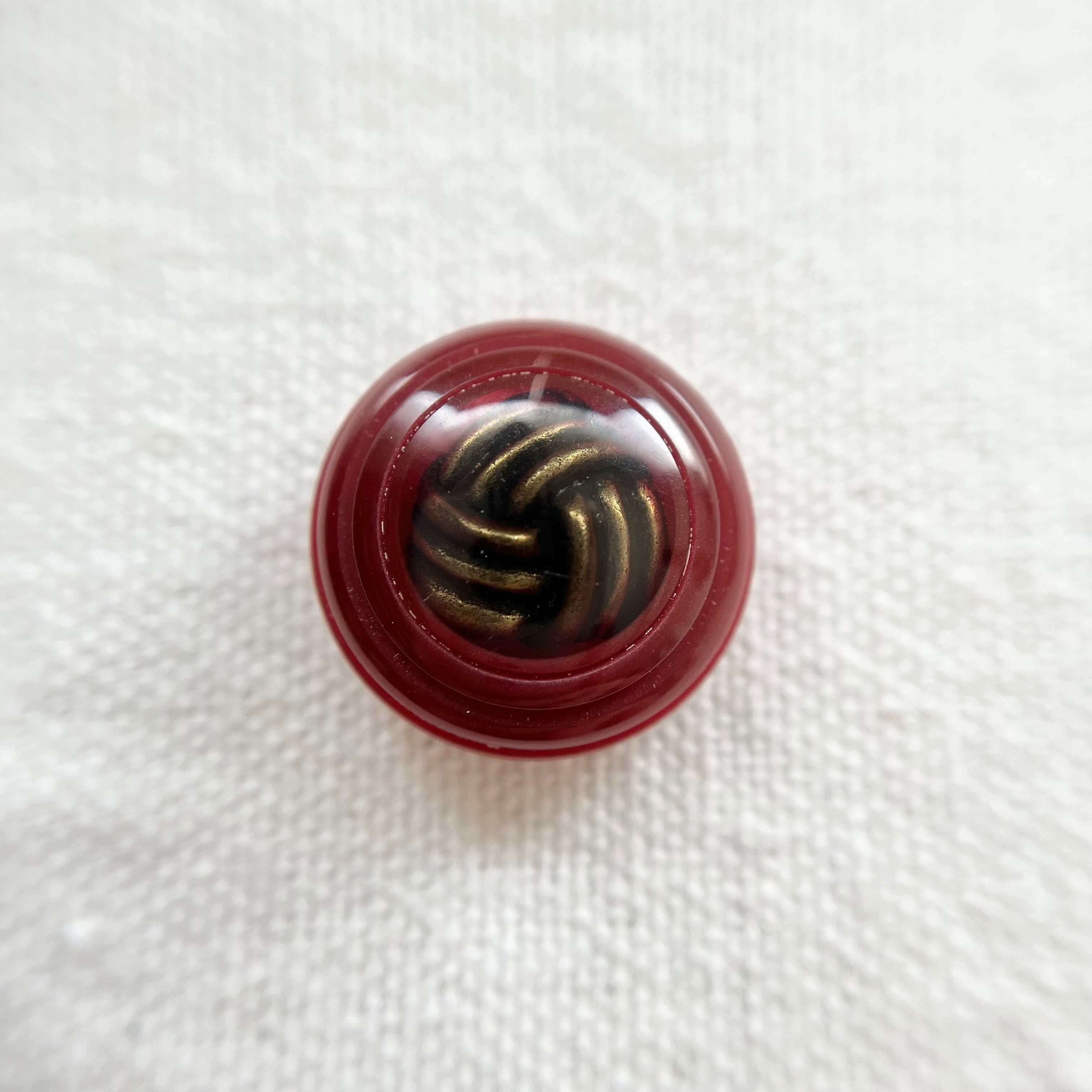 アンティークゴールドスパイラル×ボルドー 18㎜