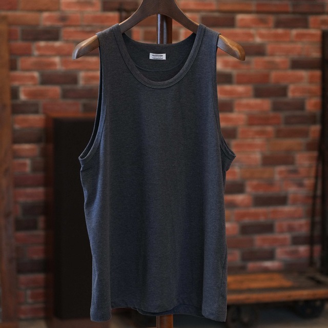 MAATEE&SONS(マーティーアンドサンズ) 26SS "TANK TOP "SEA ISLAND" " -CHACOAL-