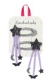 HAL457-Spooky Star Streamer Clips-LILAC