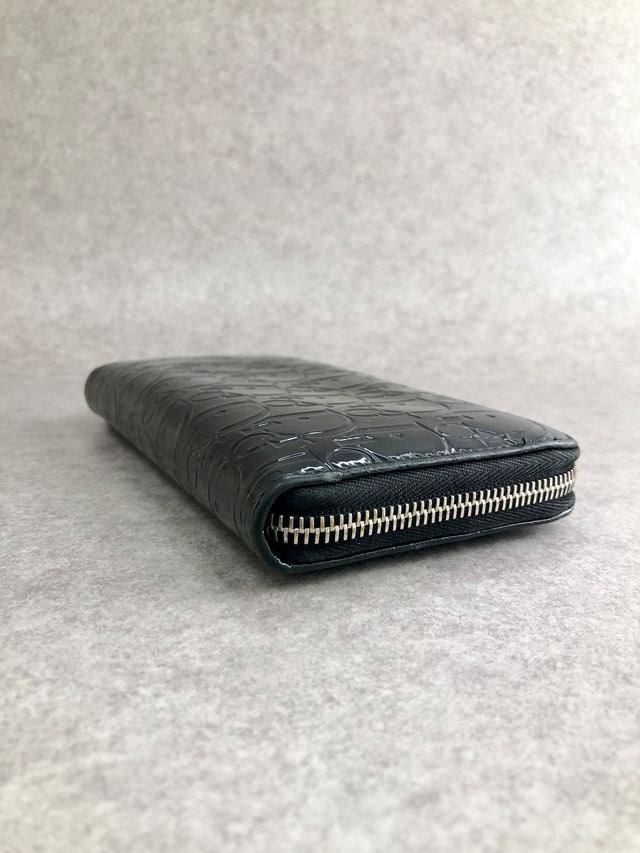 Christian Dior クリスチャン ディオール トロッター 長財布 ブラック エナメル ラウンドファスナー vintage ヴィンテージ オールド p6wn5e