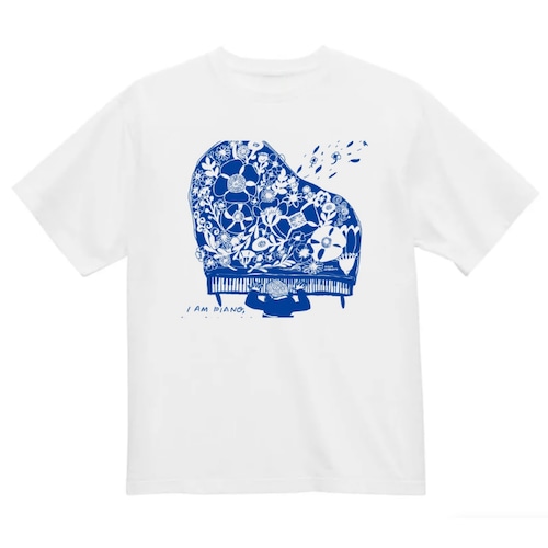 【Tシャツ】オリジナルデザイン「play piano」