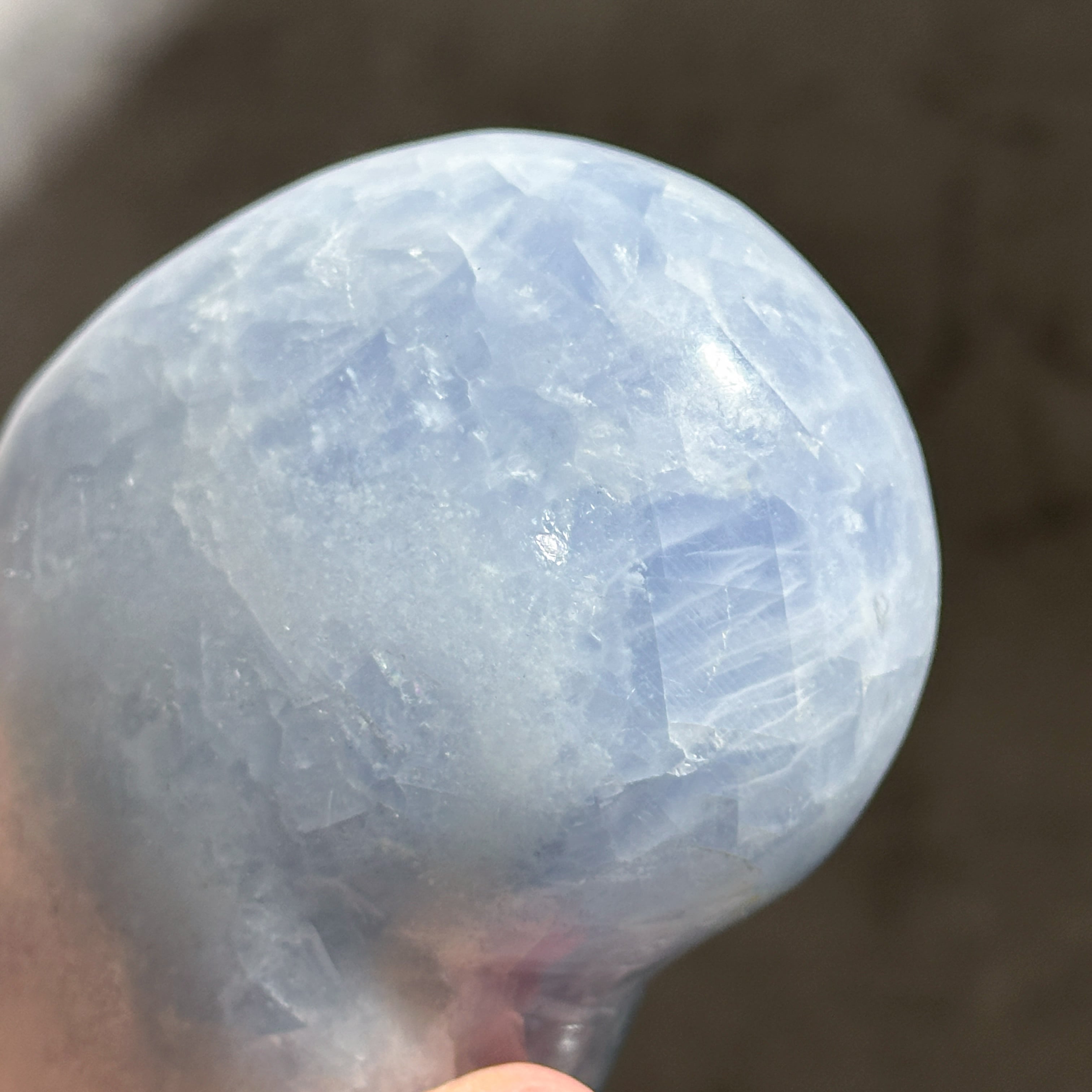 BIGサイズ　セレスタイト　ハート　高品質　つやつや BIGサイズ セレスタイト ハート 高品質 つやつや - メルカリ