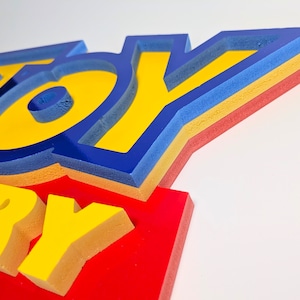 ♧再入荷!【 TOY STORY(トイストーリー )】『 TOY STORY 3Dロゴ WOOD BOARD 』 木製ロゴ / 看板〚 アメリカン雑貨 アメトイ 〛