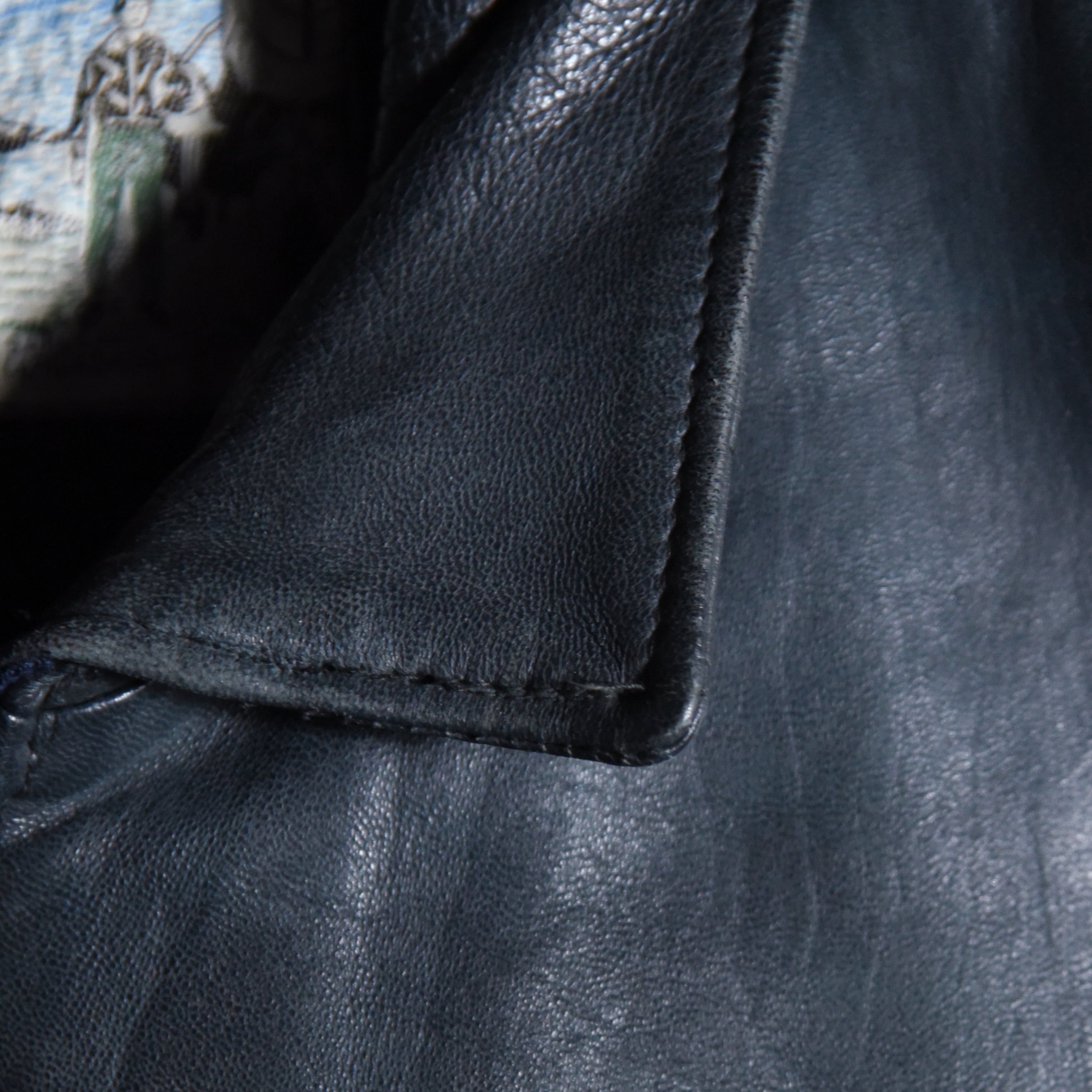 希少　70〜80s レザー　パイロットジャケット　ブラック　本革 70s-80s French Army Pilot Leather Jacket Size 1
