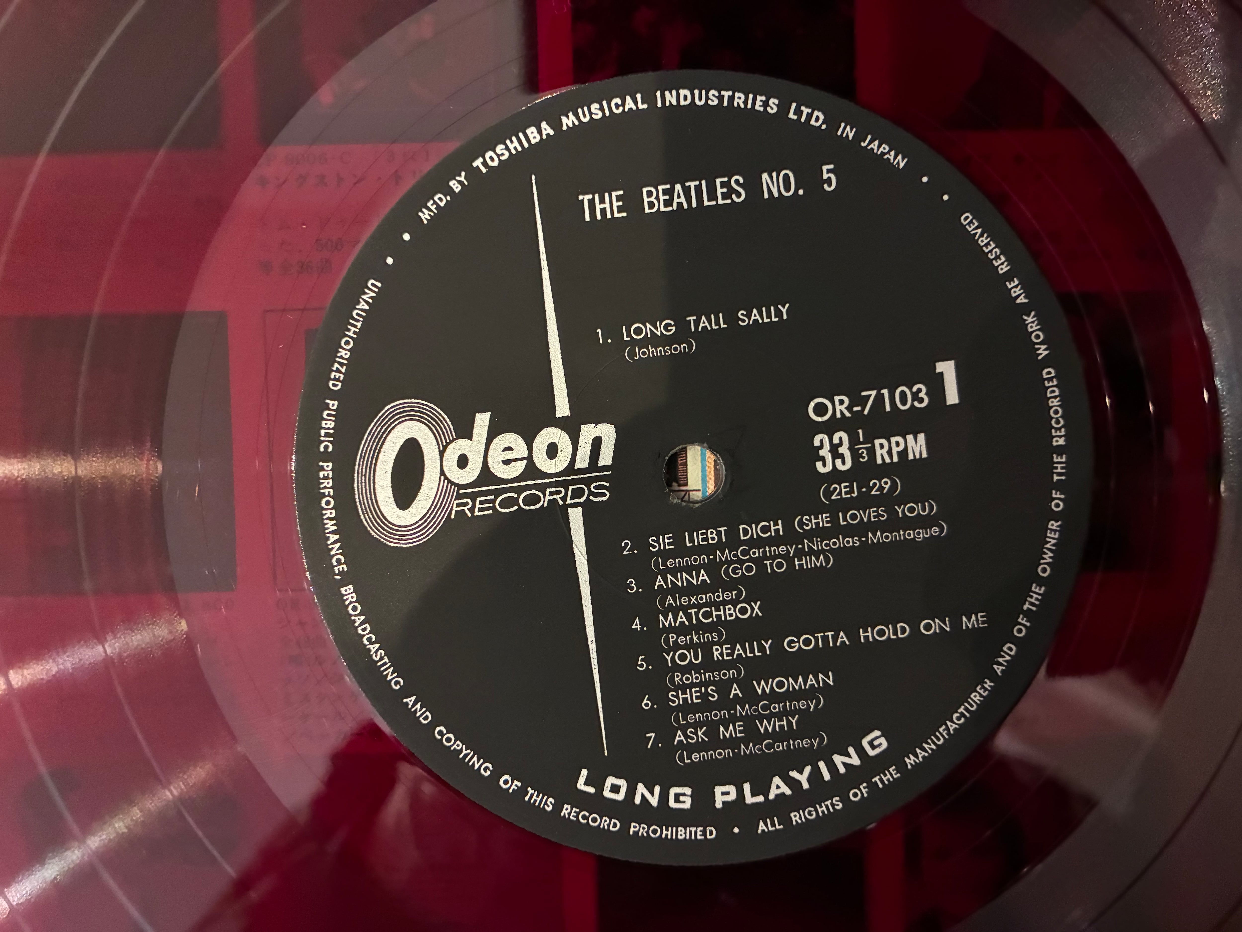 THE BEATLES / NO.5 | sixteen records (シックスティーンレコード)
