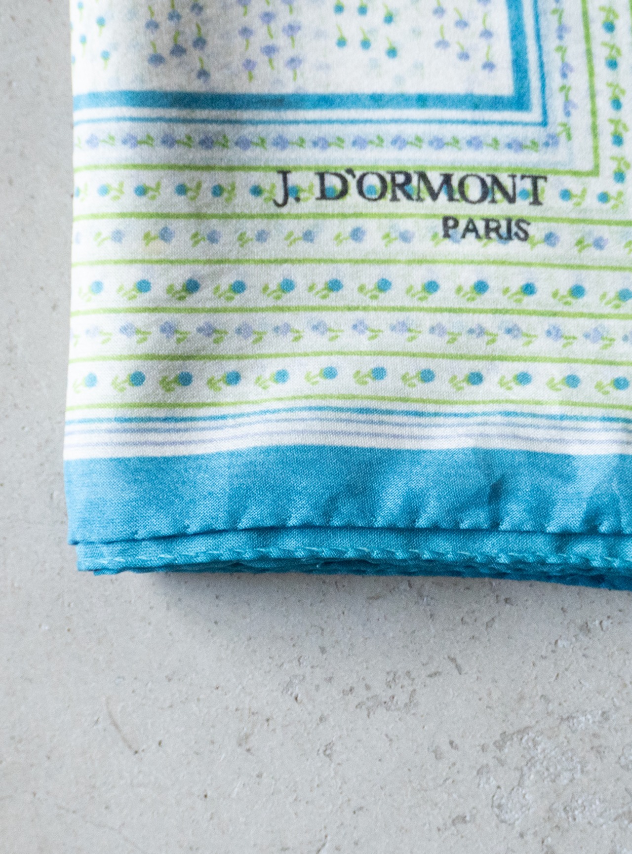 "J.D'ORMONT PARIS" 1980s Small floral pattern scarf