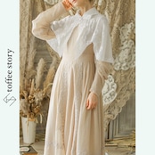 森の妖精からの贈り物:ツーピースレトロドレス Y0184