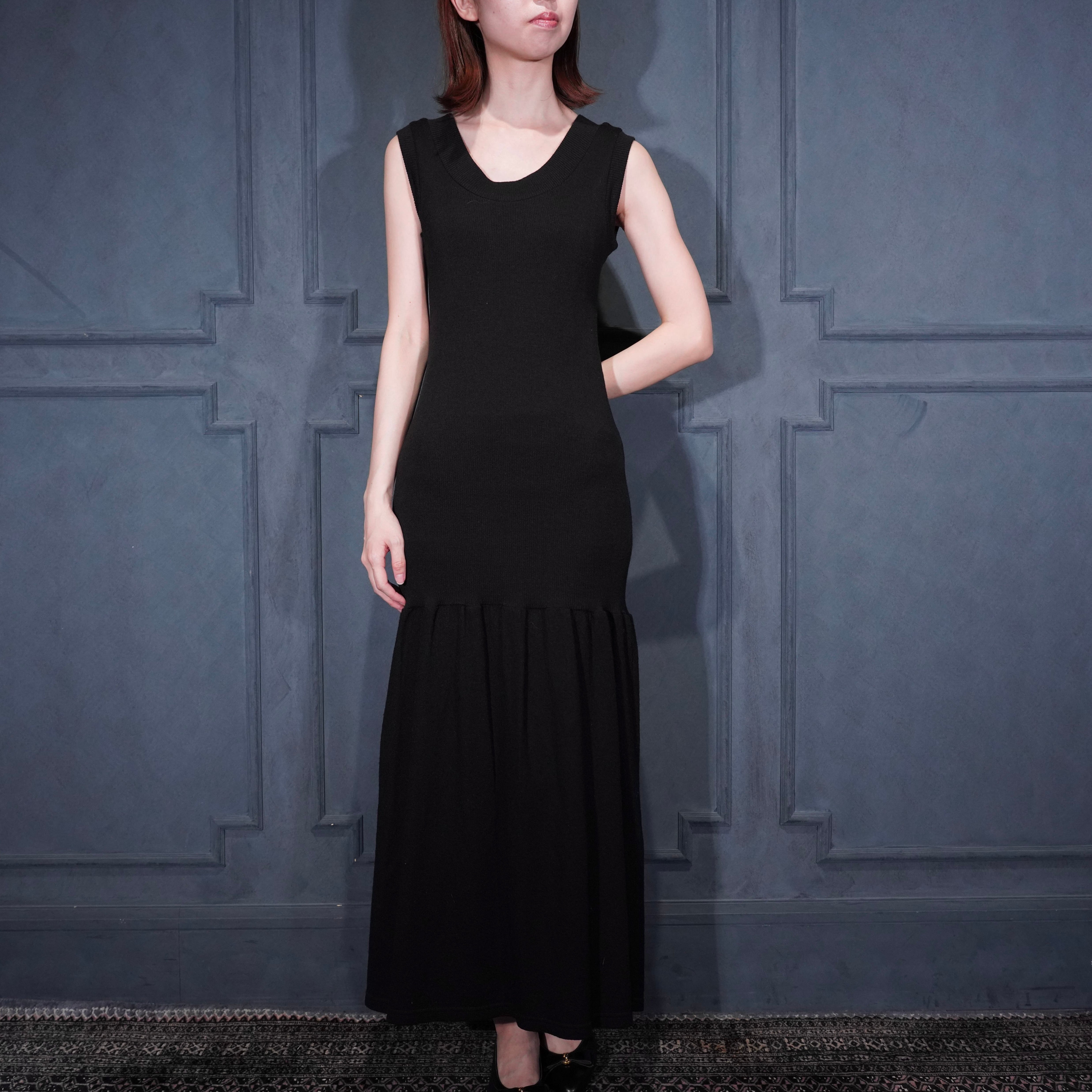 Y's YOHJI YAMAMOTO NO SLEEVE KNIT ONE PIECE/ワイズヨウジヤマモト