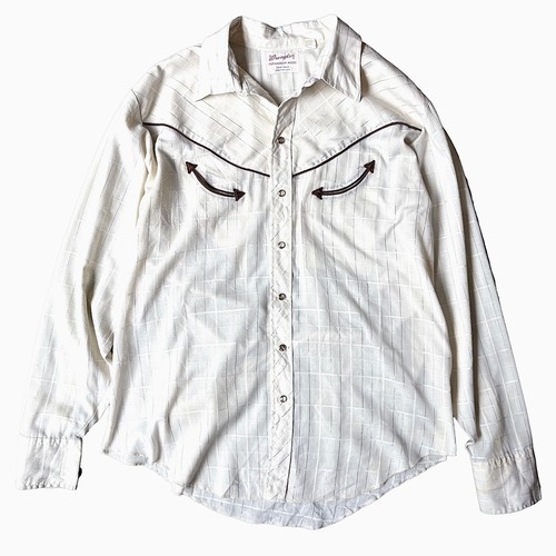 Vintage 70's【Wrangler】Check Western Shirt