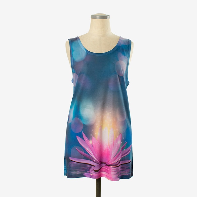 ヨガプリントタンク　パドマ１　Yoga Print tank top Padma1