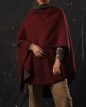 1970-80's Saint Laurent- Rive Gauche / Color Block Cape